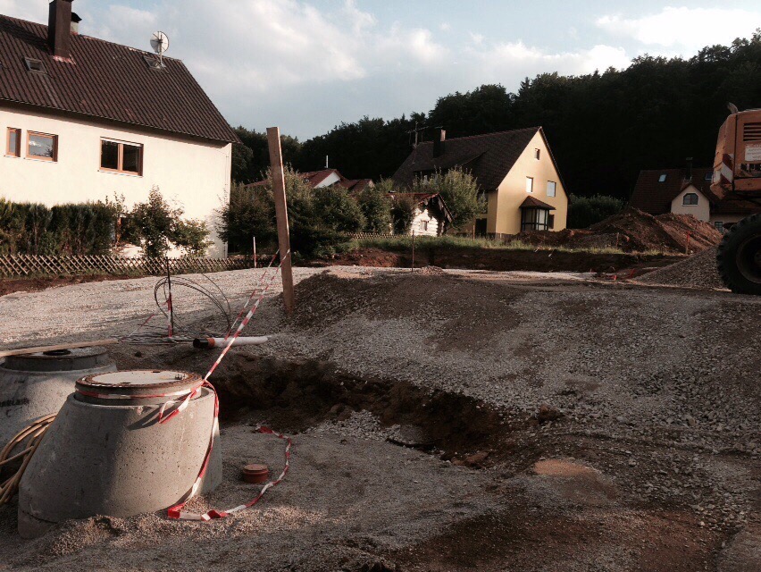 Hausbau in Nachbarschaft